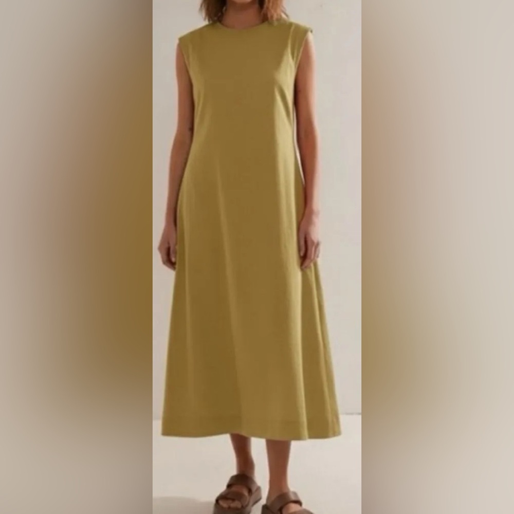 FP Beach Green Sleeveless Simone Open Back Maxi Dress - NWOT - Size L